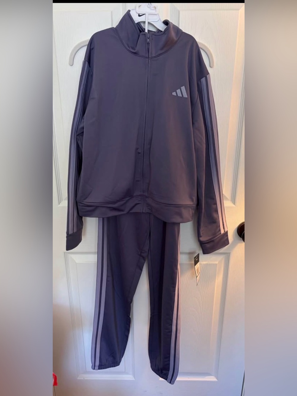 adidas Girls Two-Piece Set in Medium Purple